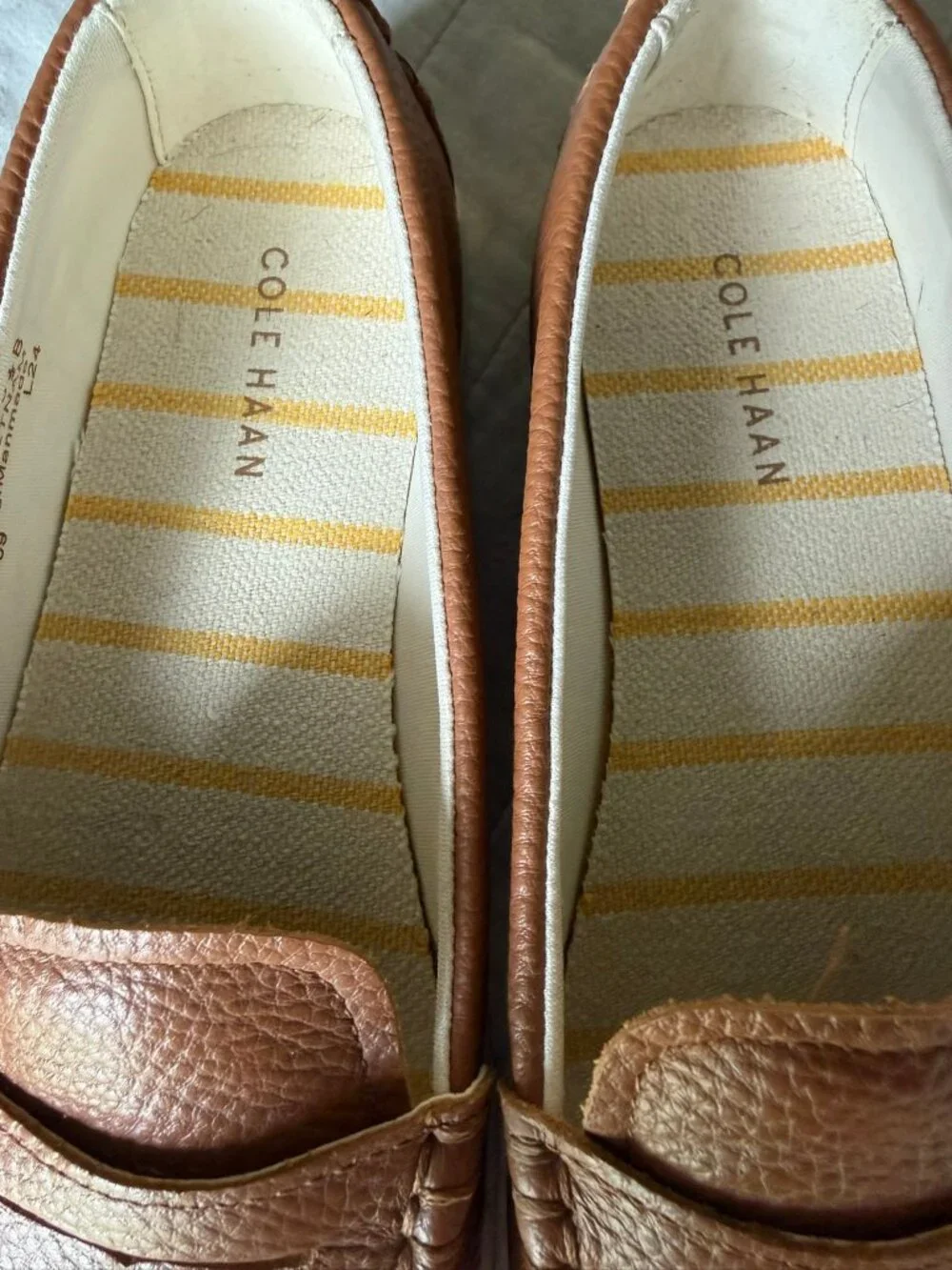 Cole Haan Size 6.5 Brown Leather Penny Loafers White Sneaker Sole